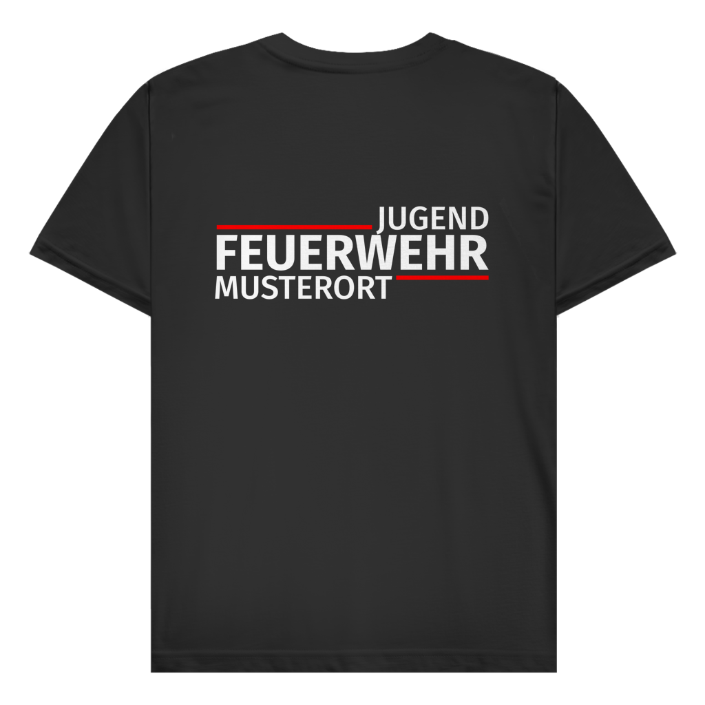 Herren T-Shirt - Modern Jugendfeuerwehr [Personalisierbar]