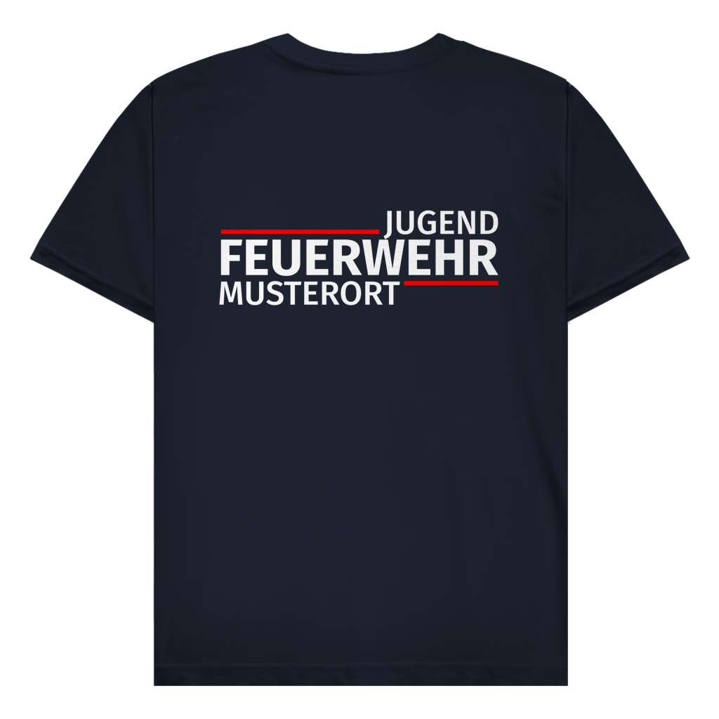 Herren T-Shirt - Modern Jugendfeuerwehr [Personalisierbar]