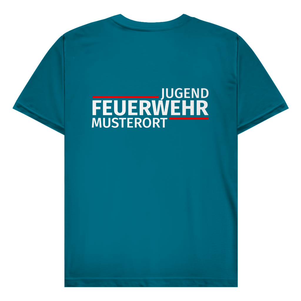 Herren T-Shirt - Modern Jugendfeuerwehr [Personalisierbar]