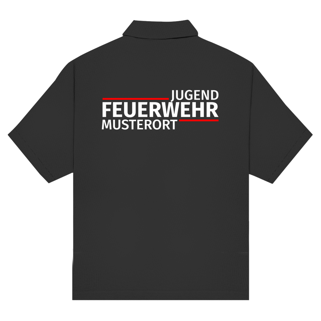 Unisex Poloshirt - Modern Jugendfeuerwehr [Personalisierbar]