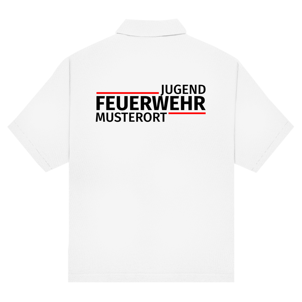 Unisex Poloshirt - Modern Jugendfeuerwehr [Personalisierbar]