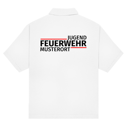 Unisex Poloshirt - Modern Jugendfeuerwehr [Personalisierbar]