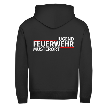 Unisex Zipper Hoodie - Modern Jugendfeuerwehr [Personalisierbar]
