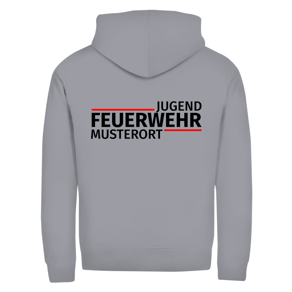 Unisex Zipper Hoodie - Modern Jugendfeuerwehr [Personalisierbar]