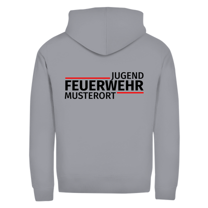 Unisex Zipper Hoodie - Modern Jugendfeuerwehr [Personalisierbar]
