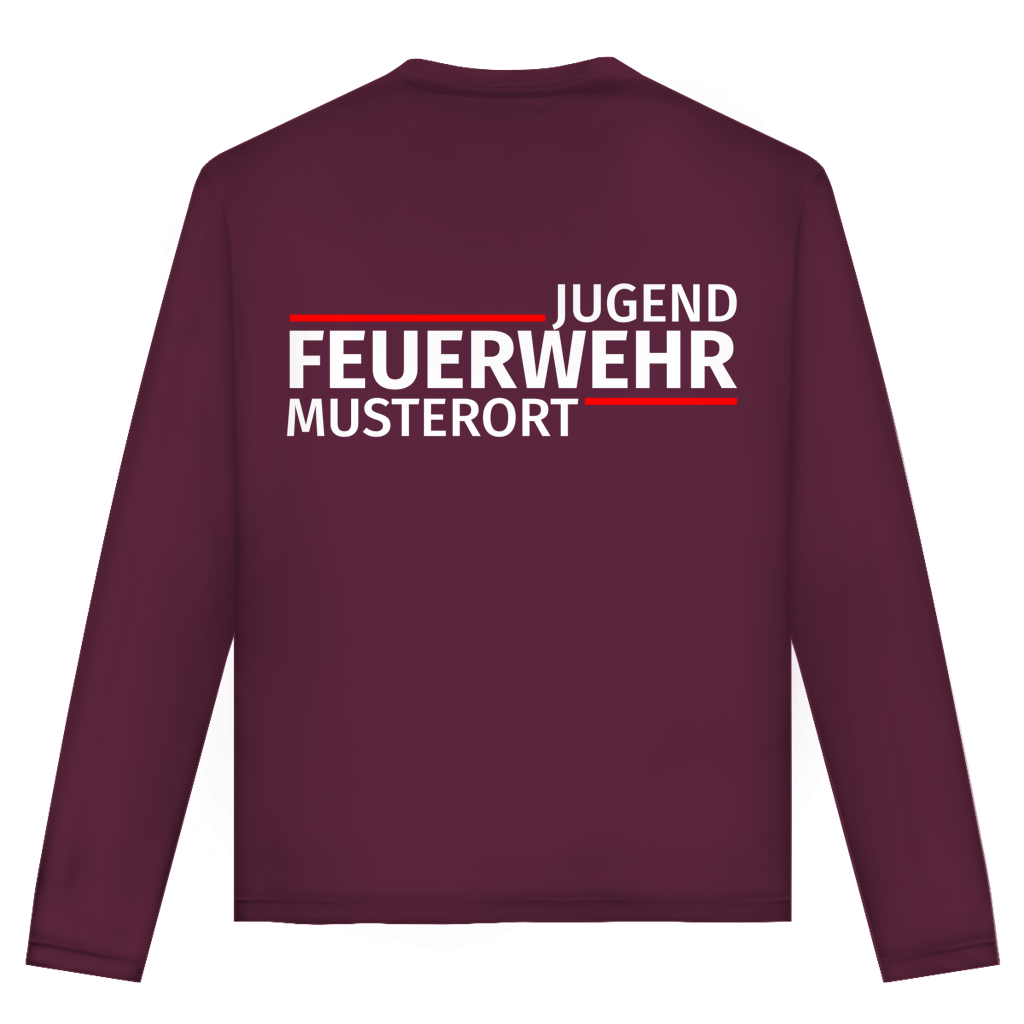 Unisex Langarmshirt - Modern Jugendfeuerwehr [Personalisierbar]