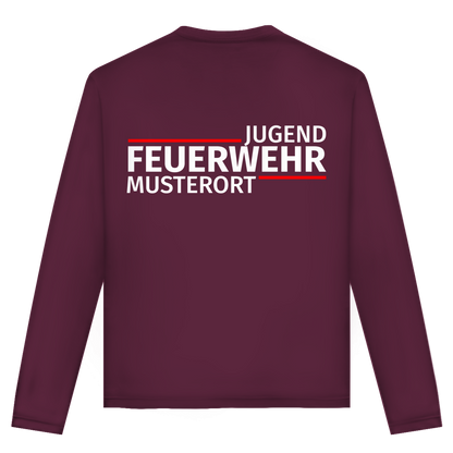 Unisex Langarmshirt - Modern Jugendfeuerwehr [Personalisierbar]