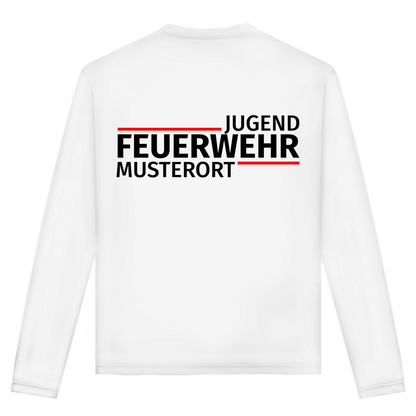 Unisex Langarmshirt - Modern Jugendfeuerwehr [Personalisierbar]