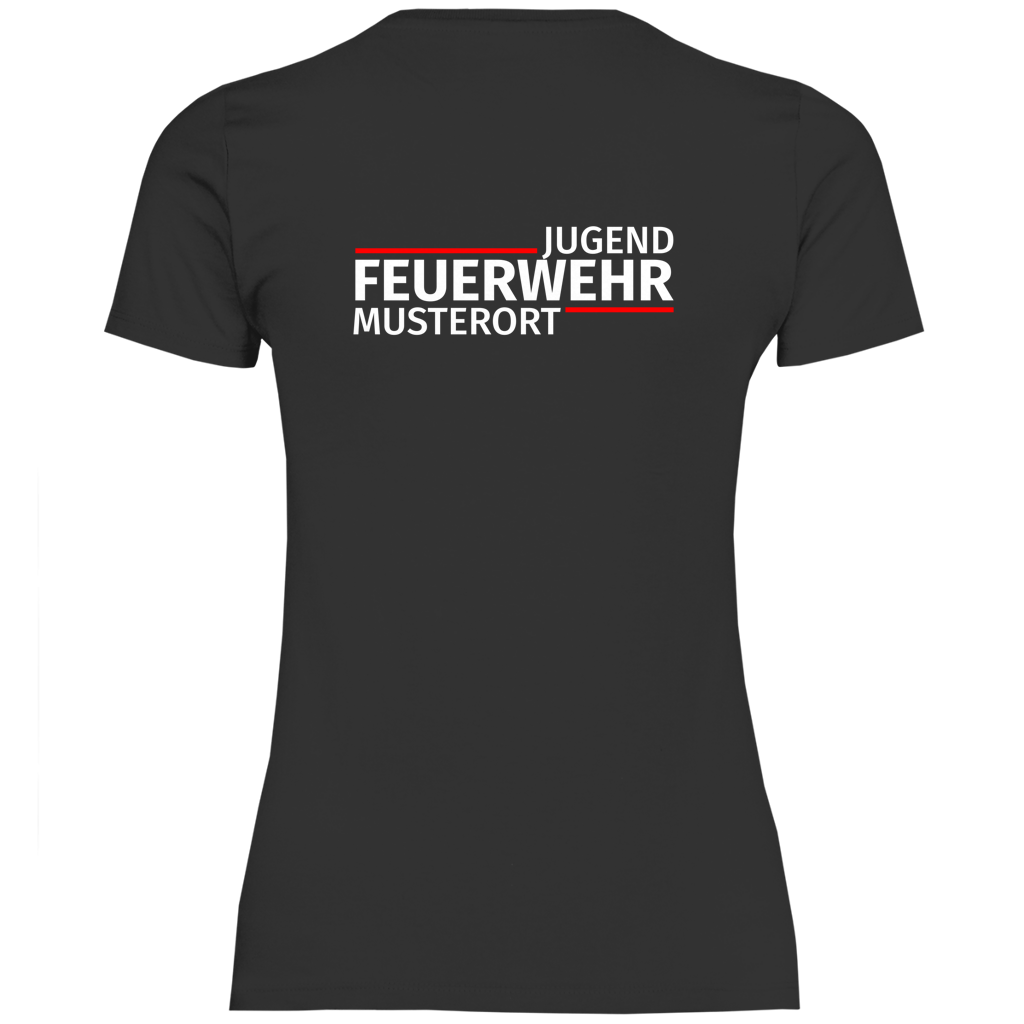 Damen T-Shirt - Modern Jugendfeuerwehr [Personalisierbar]