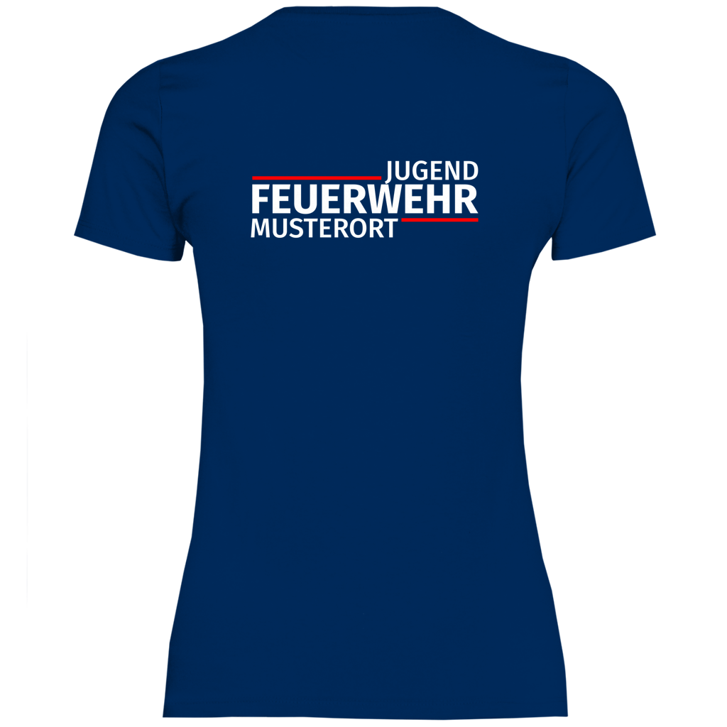 Damen T-Shirt - Modern Jugendfeuerwehr [Personalisierbar]