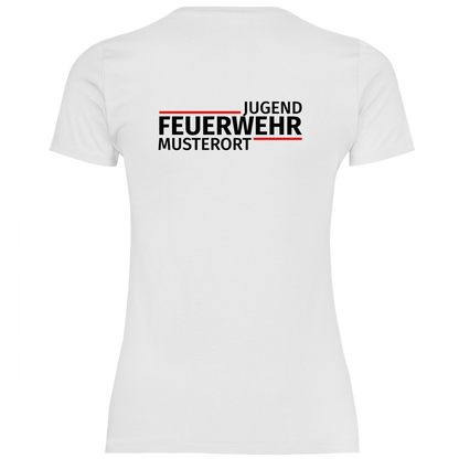 Damen T-Shirt - Modern Jugendfeuerwehr [Personalisierbar]