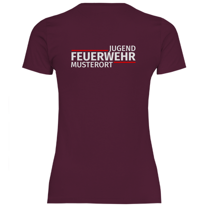 Damen T-Shirt - Modern Jugendfeuerwehr [Personalisierbar]