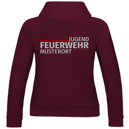 Damen Hoodie - Modern Jugendfeuerwehr [Personalisierbar]
