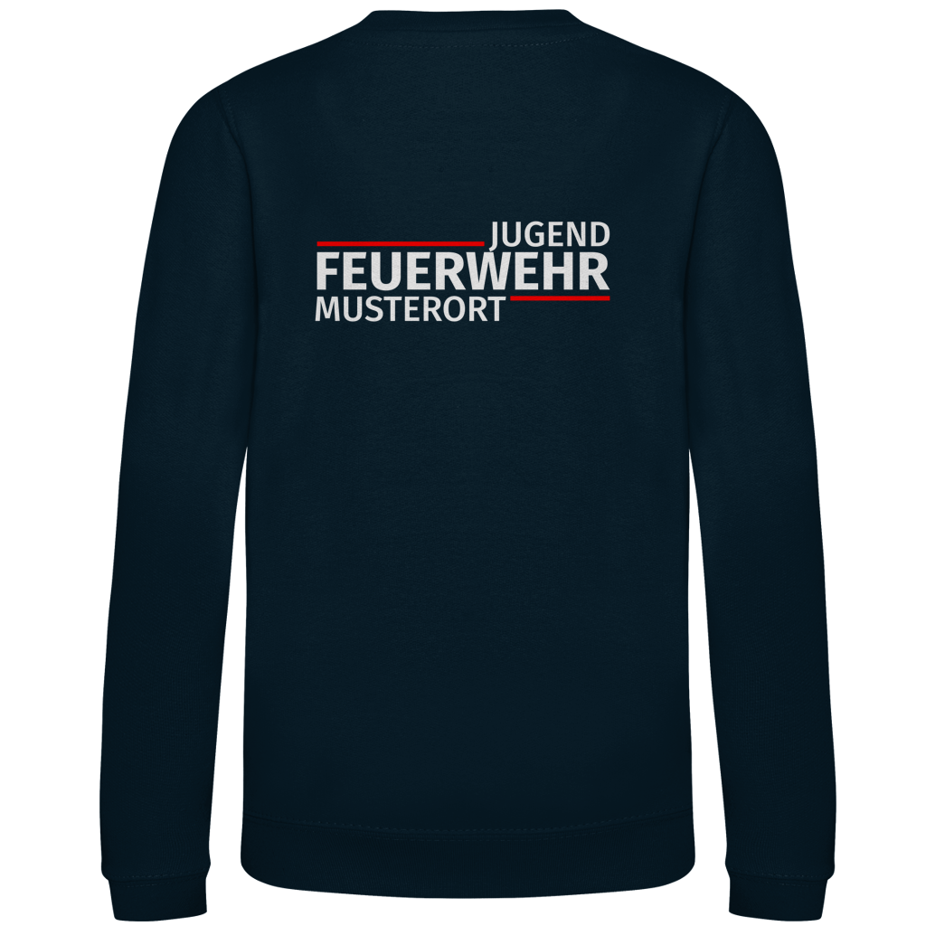 Kinder Sweatshirt - Modern Jugendfeuerwehr [Personalisierbar]