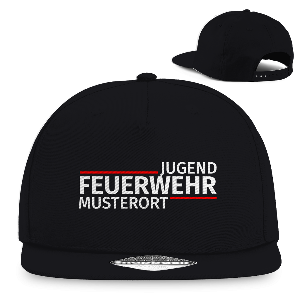 Snapback Rapper Cap - Modern Jugendfeuerwehr [Personalisierbar]