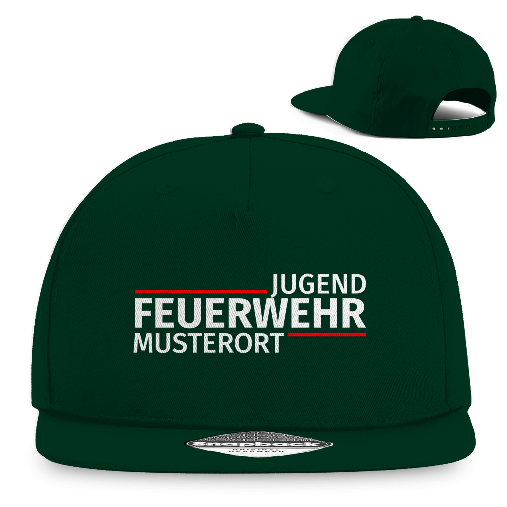 Snapback Rapper Cap - Modern Jugendfeuerwehr [Personalisierbar]
