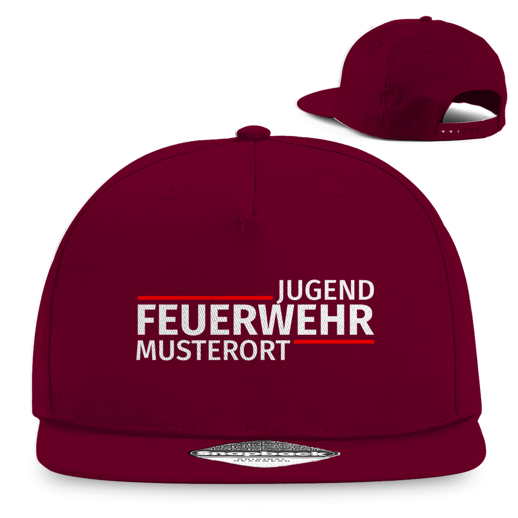 Snapback Rapper Cap - Modern Jugendfeuerwehr [Personalisierbar]