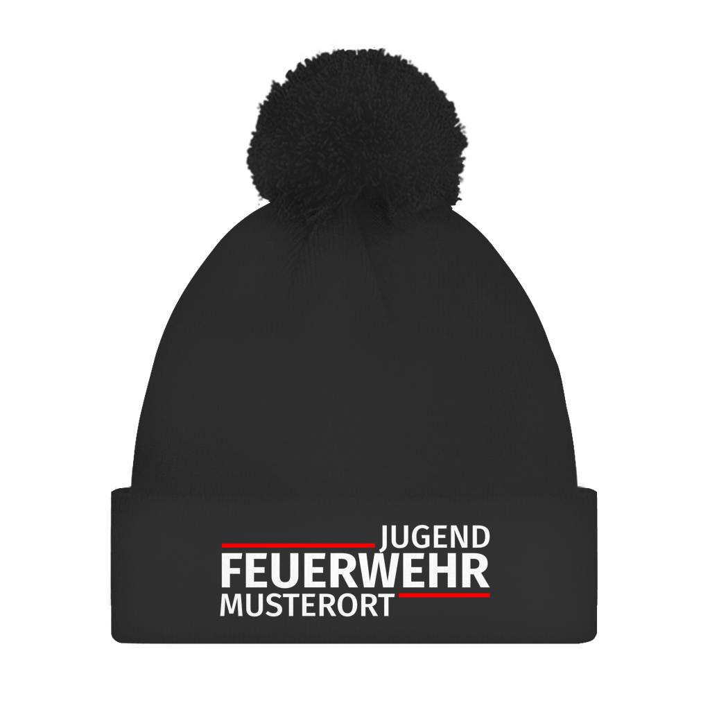 Bommelmütze - Modern Jugendfeuerwehr [Personalisierbar]