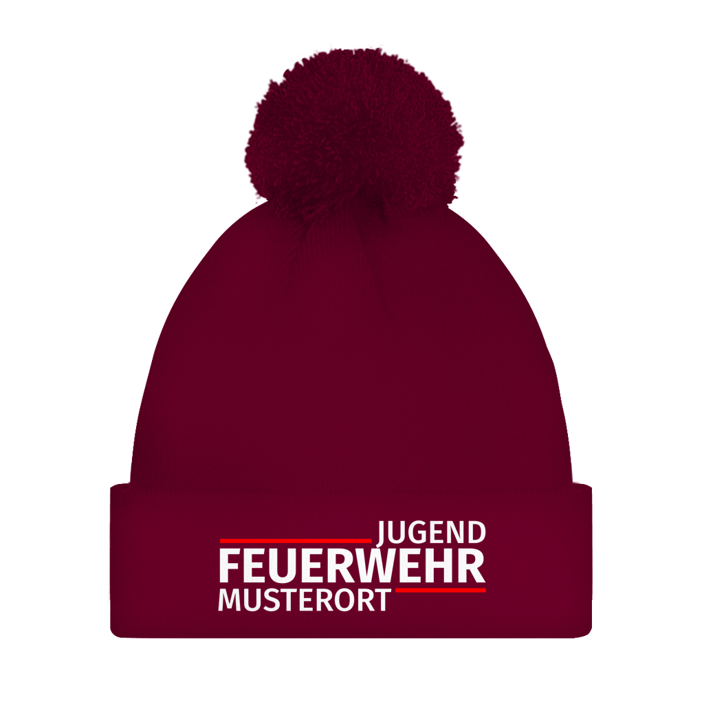 Bommelmütze - Modern Jugendfeuerwehr [Personalisierbar]