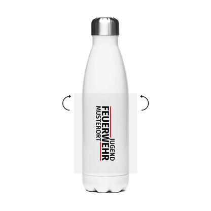 Edelstahl-Thermoflasche - Modern Jugendfeuerwehr [Personalisierbar]