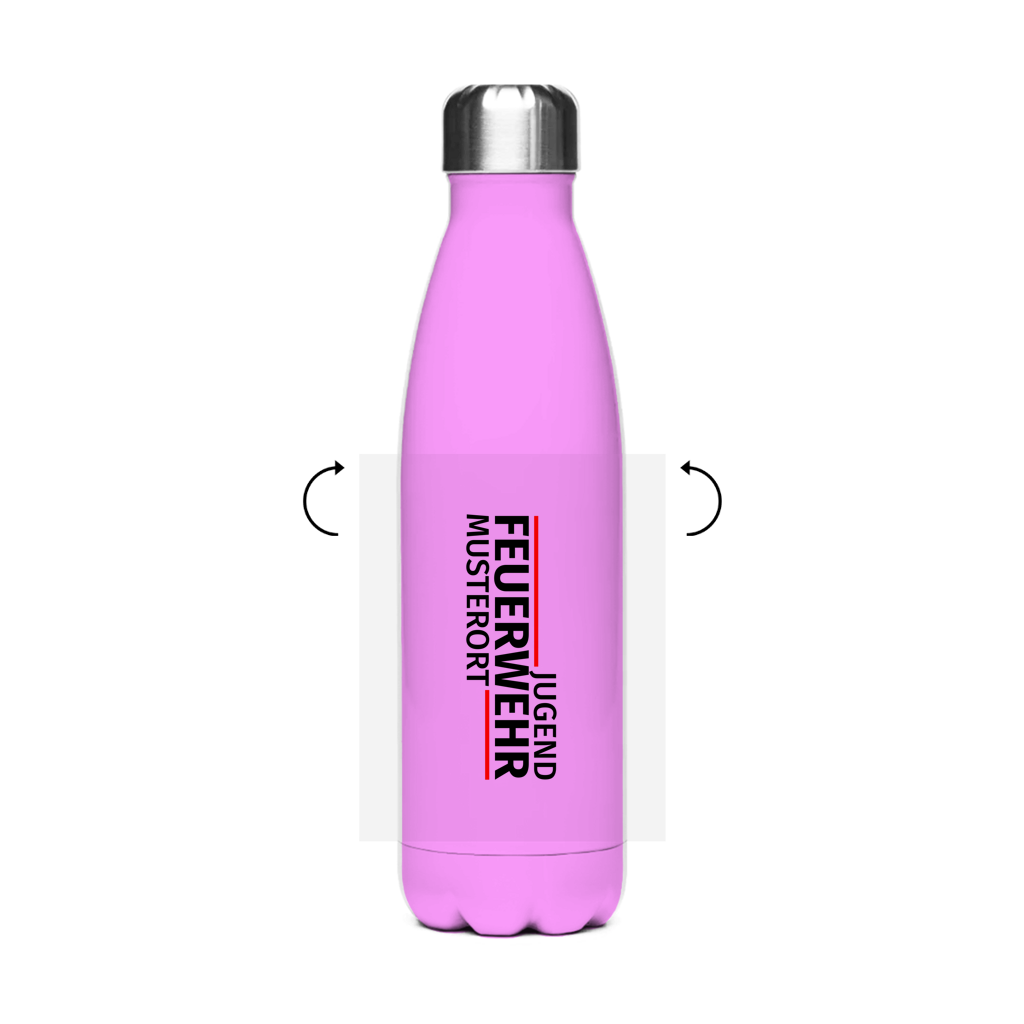 Edelstahl-Thermoflasche - Modern Jugendfeuerwehr [Personalisierbar]
