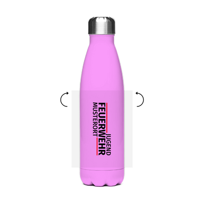 Edelstahl-Thermoflasche - Modern Jugendfeuerwehr [Personalisierbar]