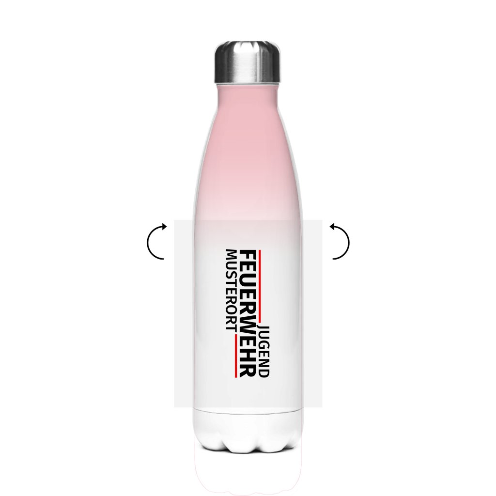 Edelstahl-Thermoflasche - Modern Jugendfeuerwehr [Personalisierbar]