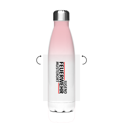 Edelstahl-Thermoflasche - Modern Jugendfeuerwehr [Personalisierbar]