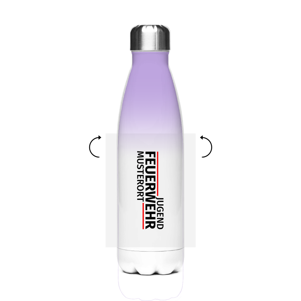 Edelstahl-Thermoflasche - Modern Jugendfeuerwehr [Personalisierbar]