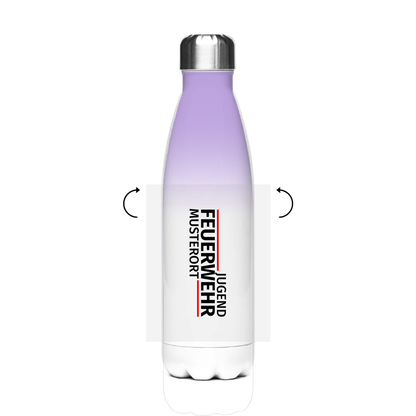 Edelstahl-Thermoflasche - Modern Jugendfeuerwehr [Personalisierbar]