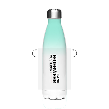 Edelstahl-Thermoflasche - Modern Jugendfeuerwehr [Personalisierbar]