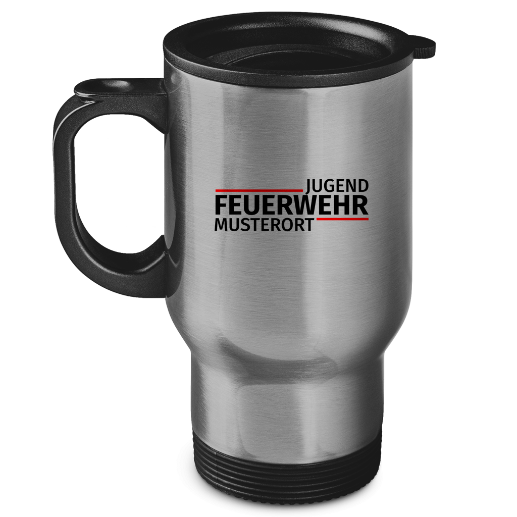 Edelstahl-Thermobecher - Modern Jugendfeuerwehr [Personalisierbar]