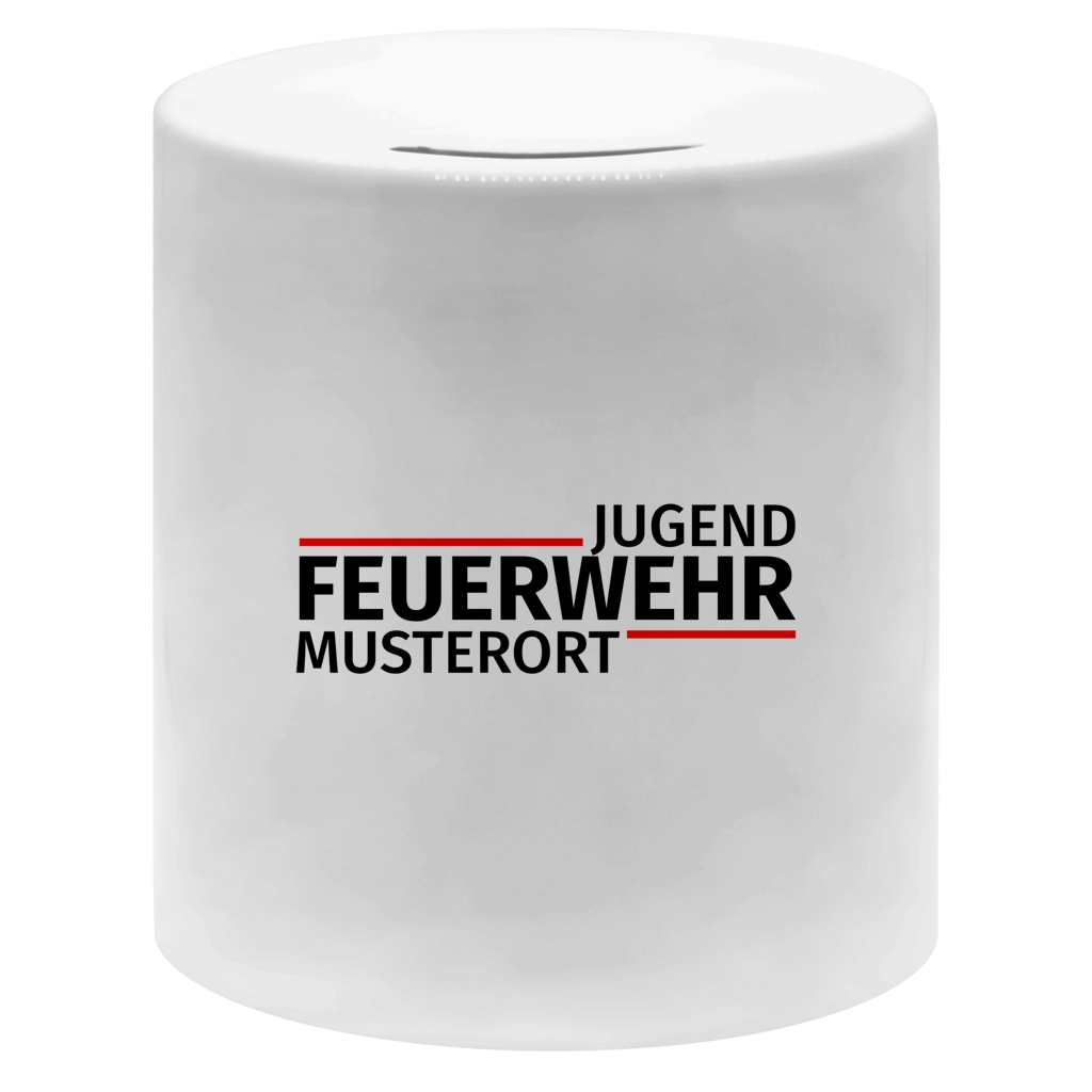 Spardose - Modern Jugendfeuerwehr [Personalisierbar]