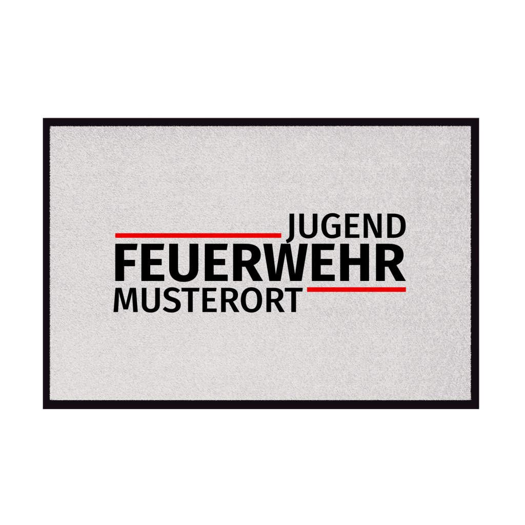 Fußmatte - Modern Jugendfeuerwehr [Personalisierbar]