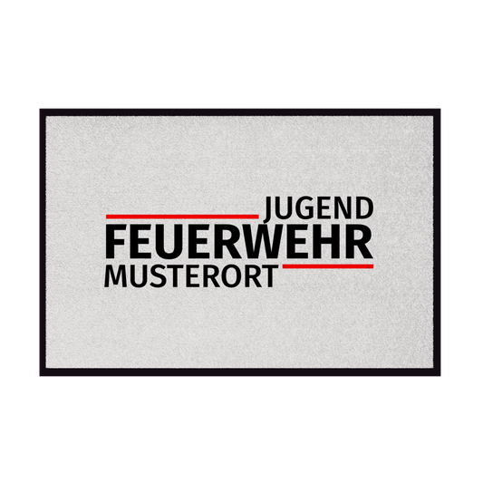 Fußmatte - Modern Jugendfeuerwehr [Personalisierbar]
