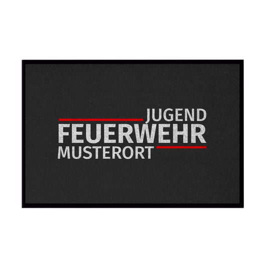 Fußmatte - Modern Jugendfeuerwehr [Personalisierbar]