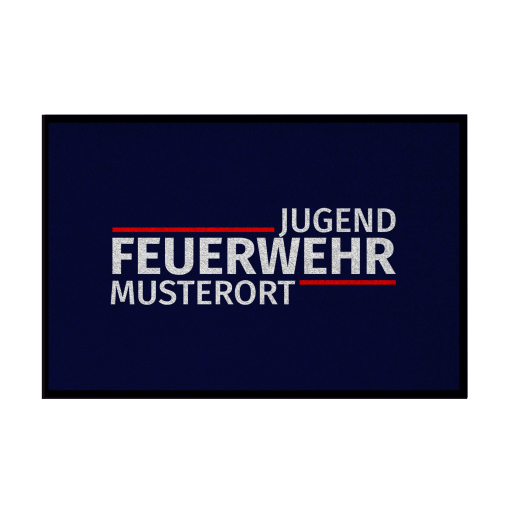 Fußmatte - Modern Jugendfeuerwehr [Personalisierbar]