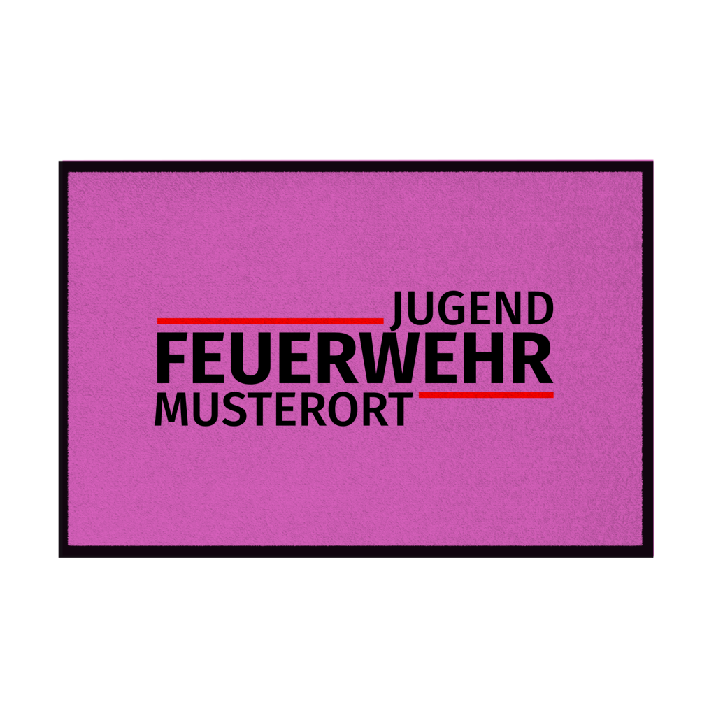 Fußmatte - Modern Jugendfeuerwehr [Personalisierbar]