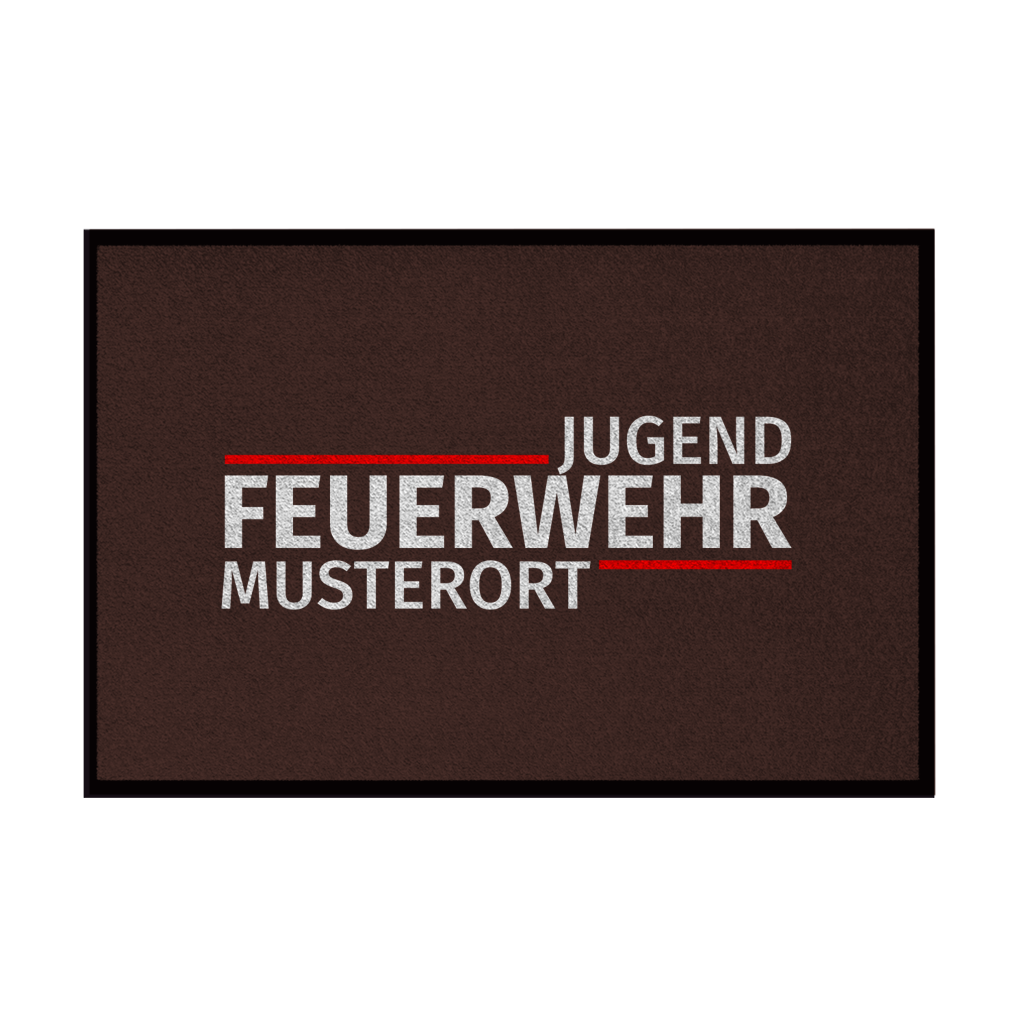 Fußmatte - Modern Jugendfeuerwehr [Personalisierbar]