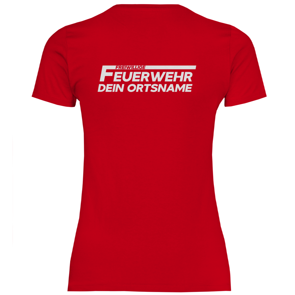 Damen T-Shirt - Freiwillige Feuerwehr [Personalisierbar]