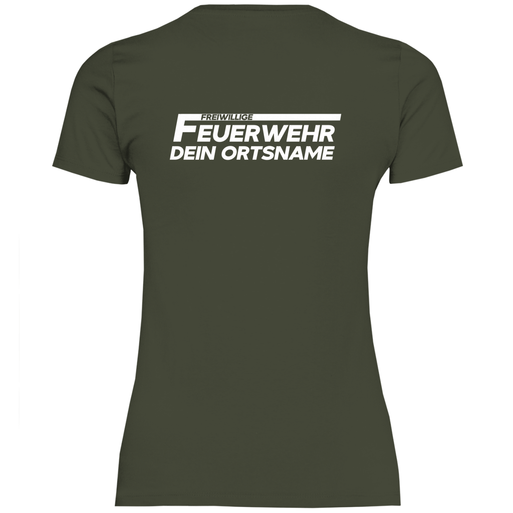 Damen T-Shirt - Freiwillige Feuerwehr [Personalisierbar]
