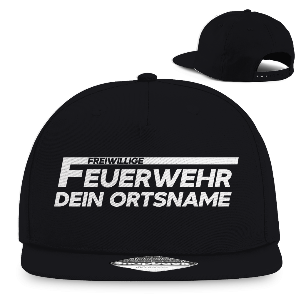 Snapback Rapper Cap - Freiwillige Feuerwehr [Personalisierbar]