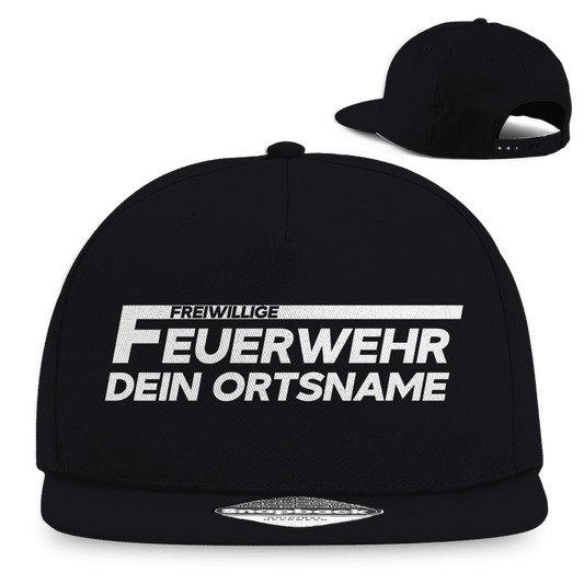 Snapback Rapper Cap - Freiwillige Feuerwehr [Personalisierbar]