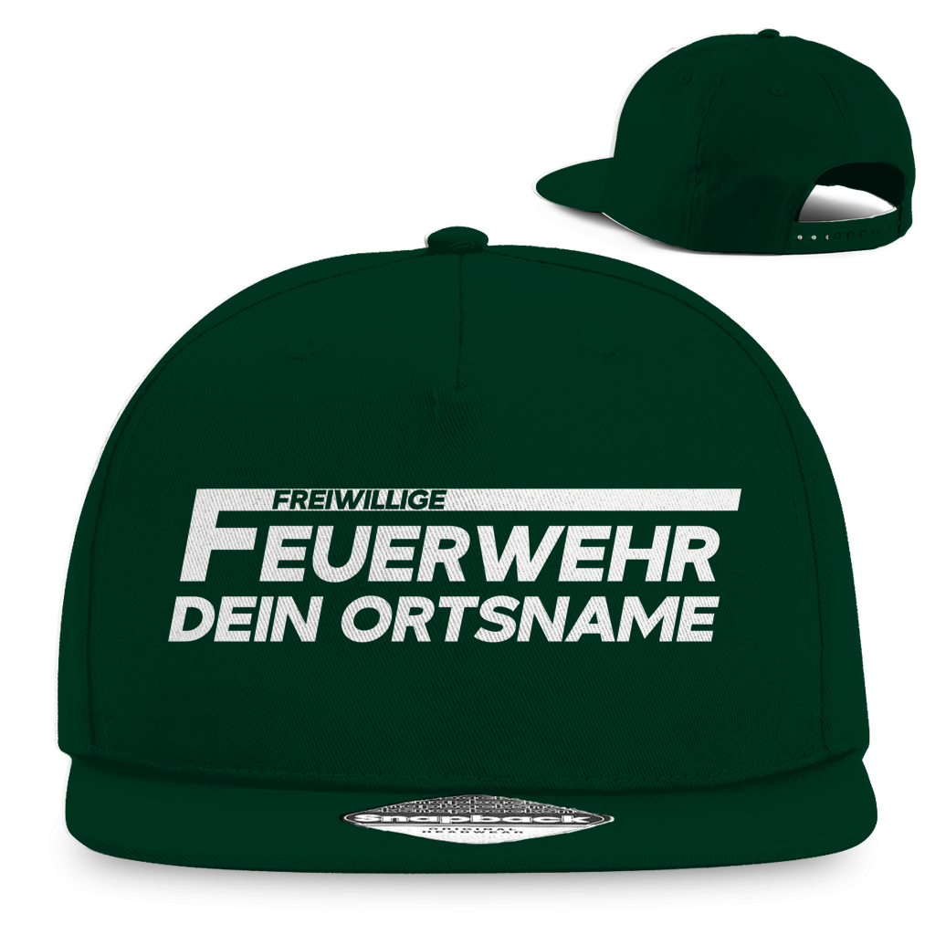 Snapback Rapper Cap - Freiwillige Feuerwehr [Personalisierbar]