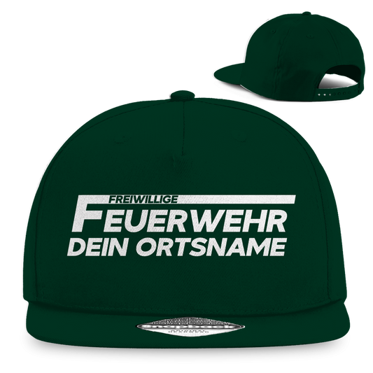 Snapback Rapper Cap - Freiwillige Feuerwehr [Personalisierbar]