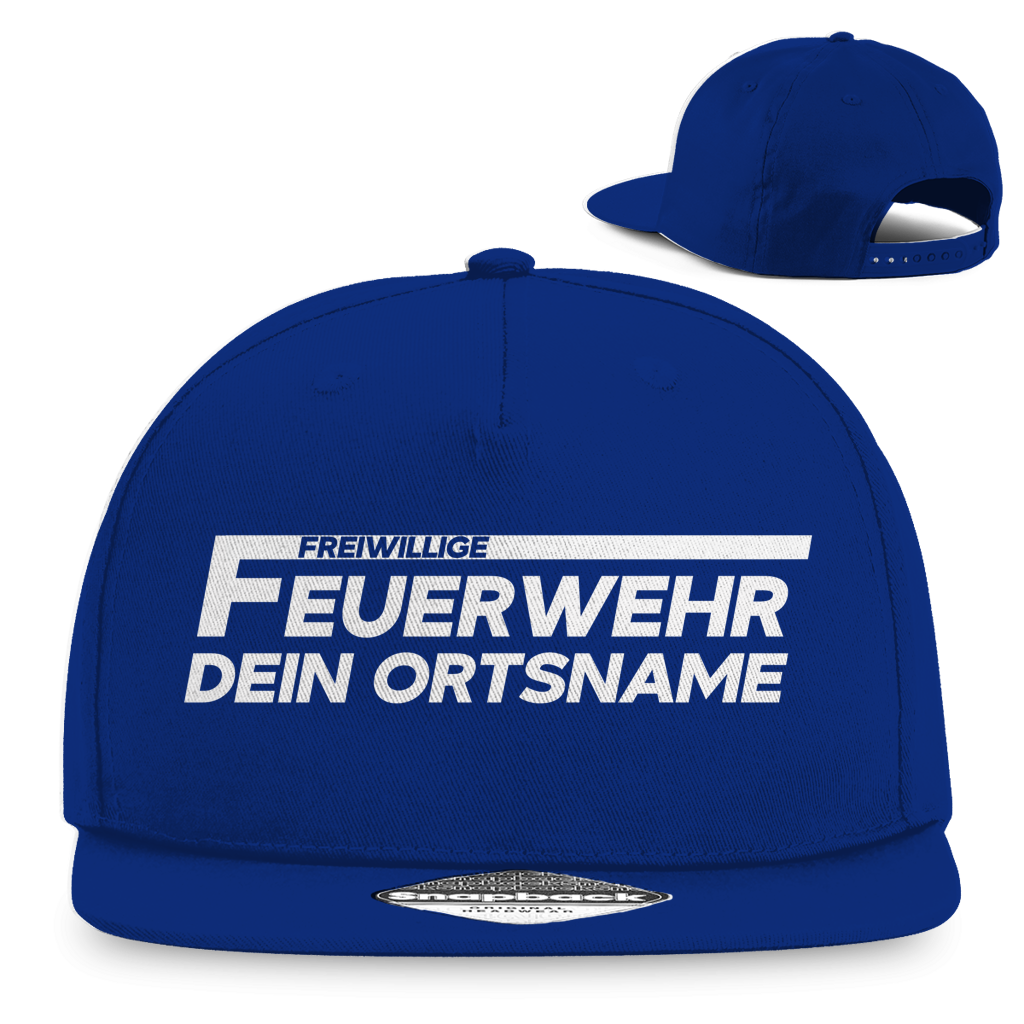 Snapback Rapper Cap - Freiwillige Feuerwehr [Personalisierbar]