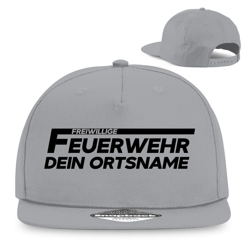 Snapback Rapper Cap - Freiwillige Feuerwehr [Personalisierbar]