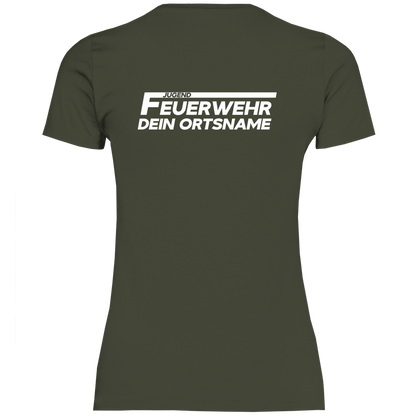 Damen T-Shirt - Jugendfeuerwehr [Personalisierbar]