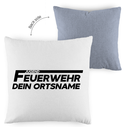 Kopfkissen zweifarbig - Jugendfeuerwehr [Personalisierbar]
