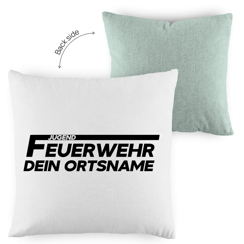 Kopfkissen zweifarbig - Jugendfeuerwehr [Personalisierbar]